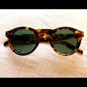 CELINE round tortoise sunglasses
